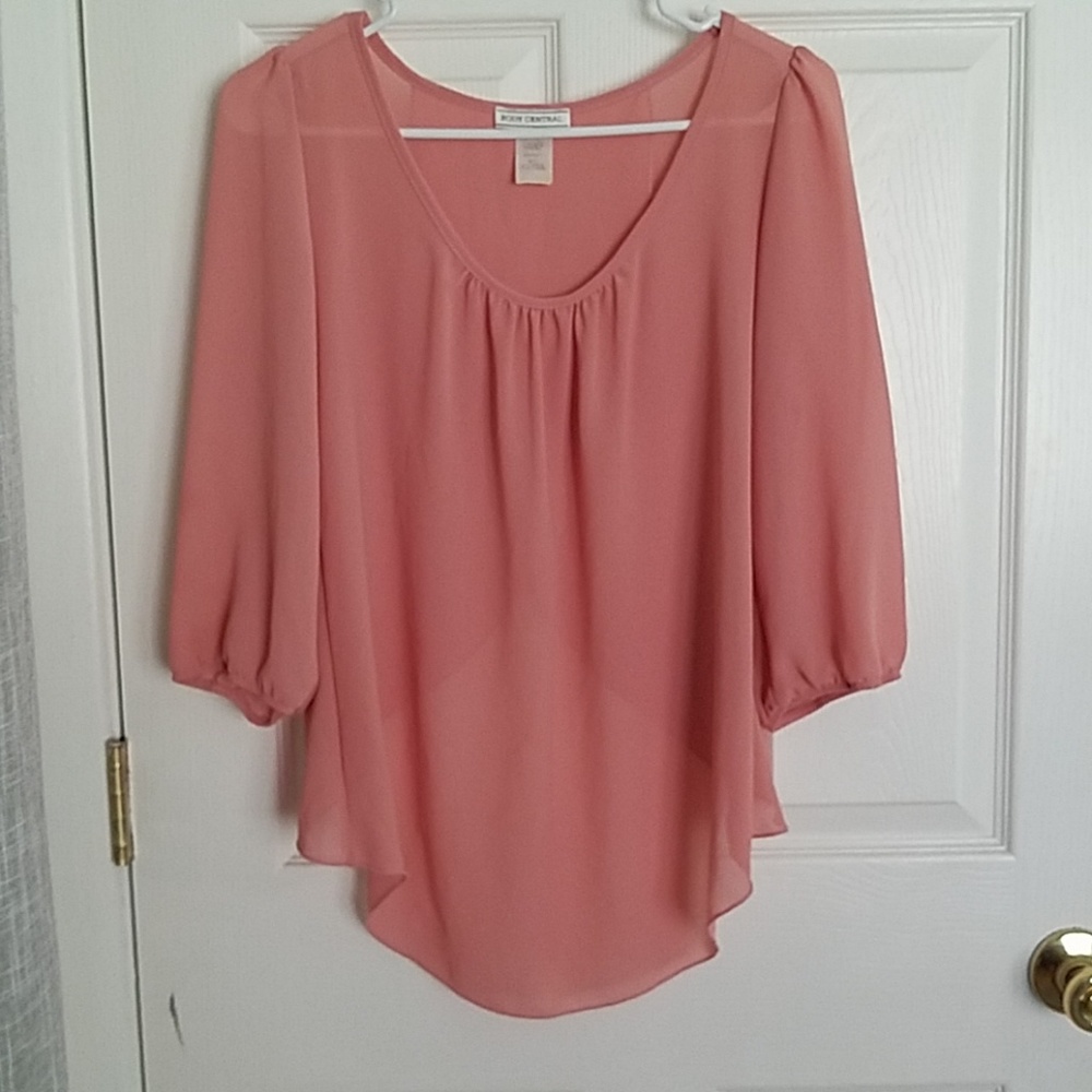 Blush Split Back Blouse